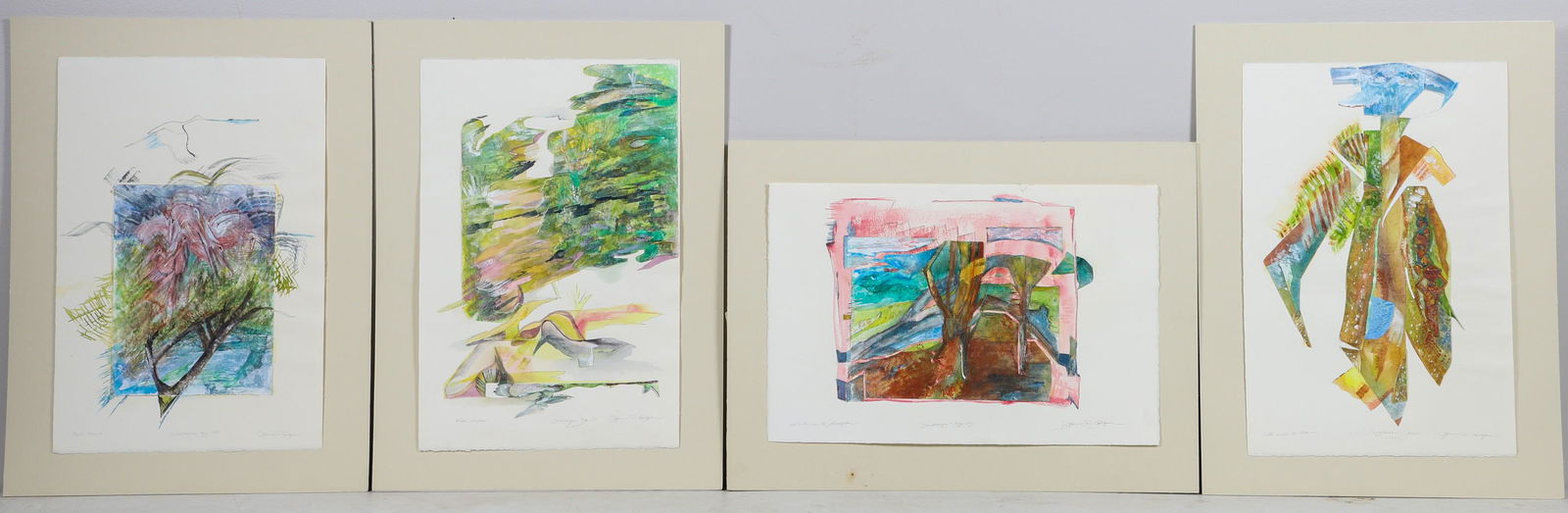 (4) Lynne Gulezian mixed media collages (1 of 4)