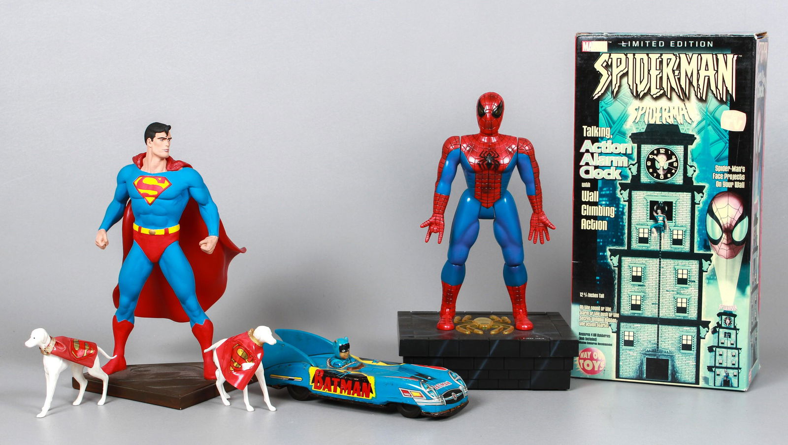 Superman figure, vehicle and spiderman (1 of 3)