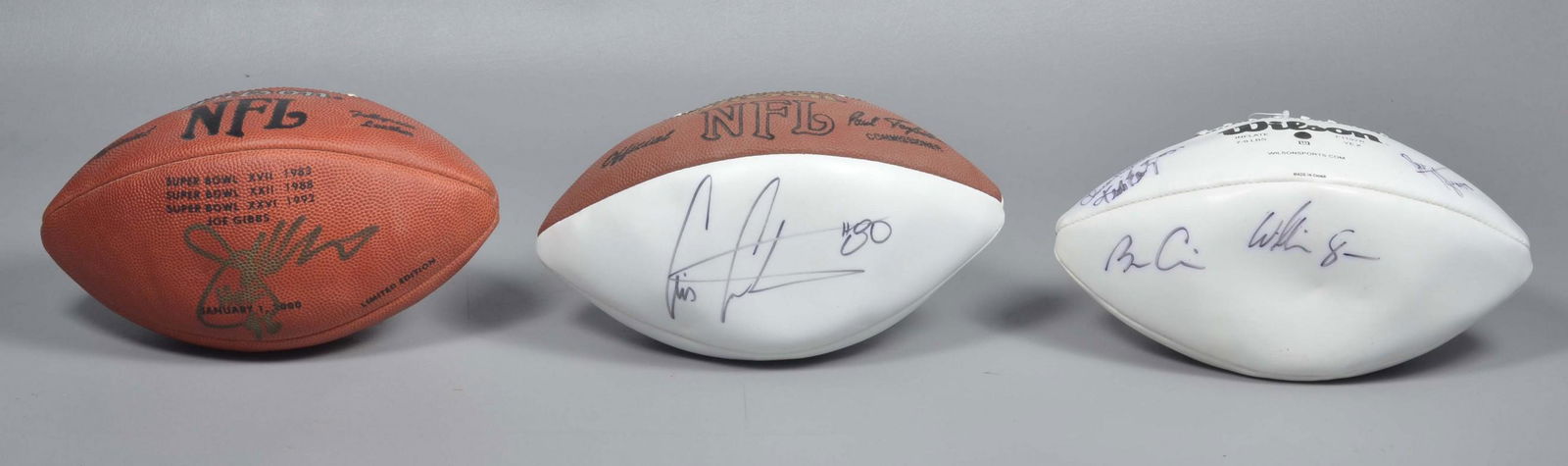 (3) Signed Footballs (1 of 5)