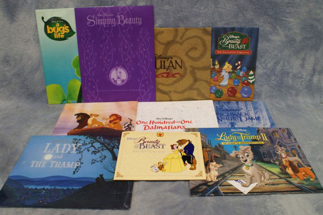 (10) Limited edition lithographs, all in original: (10) Limited edition lithographs, all in original packaging, including Beauty and the Beast, Lion King, Lady and the Tramp