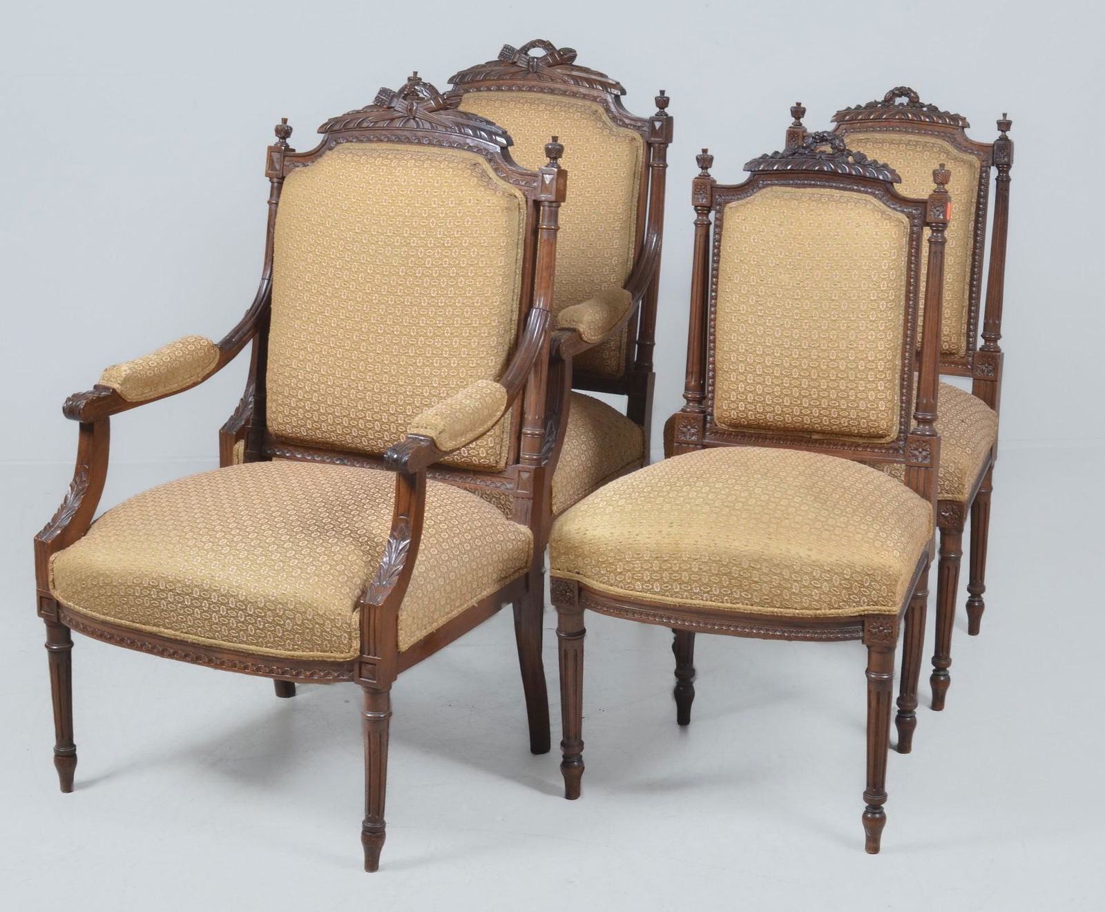 (4) Mahogany Louis XVI Style Chairs, 19/20th c (1 of 3)