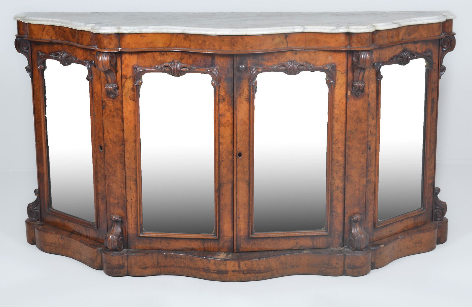 Walnut Renaissance Revival Victorian MT Credenza (1 of 14)