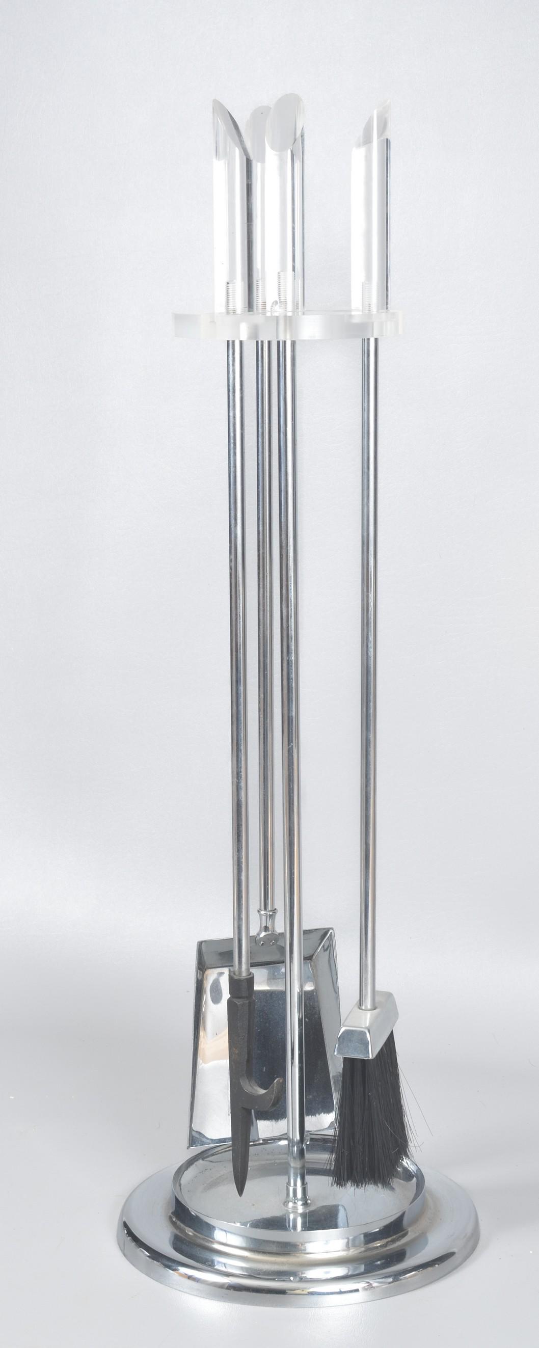 Alessandro Albrizzi lucite fireplace tool set (1 of 3)