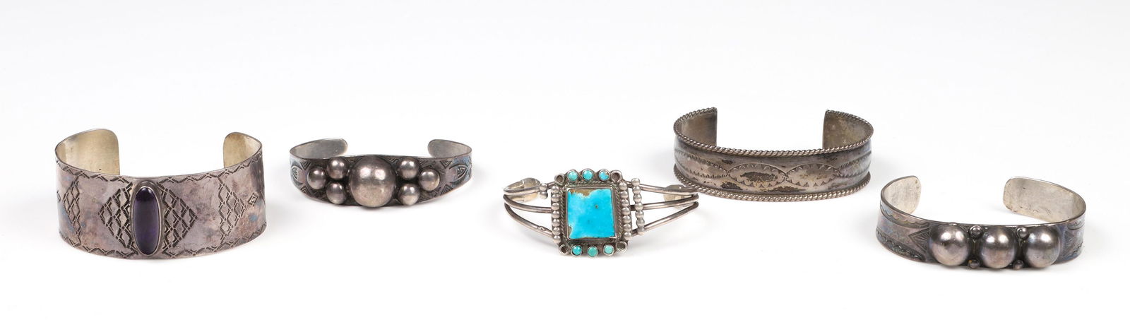 (5) Silver Cuff Bracelets (1 of 6)