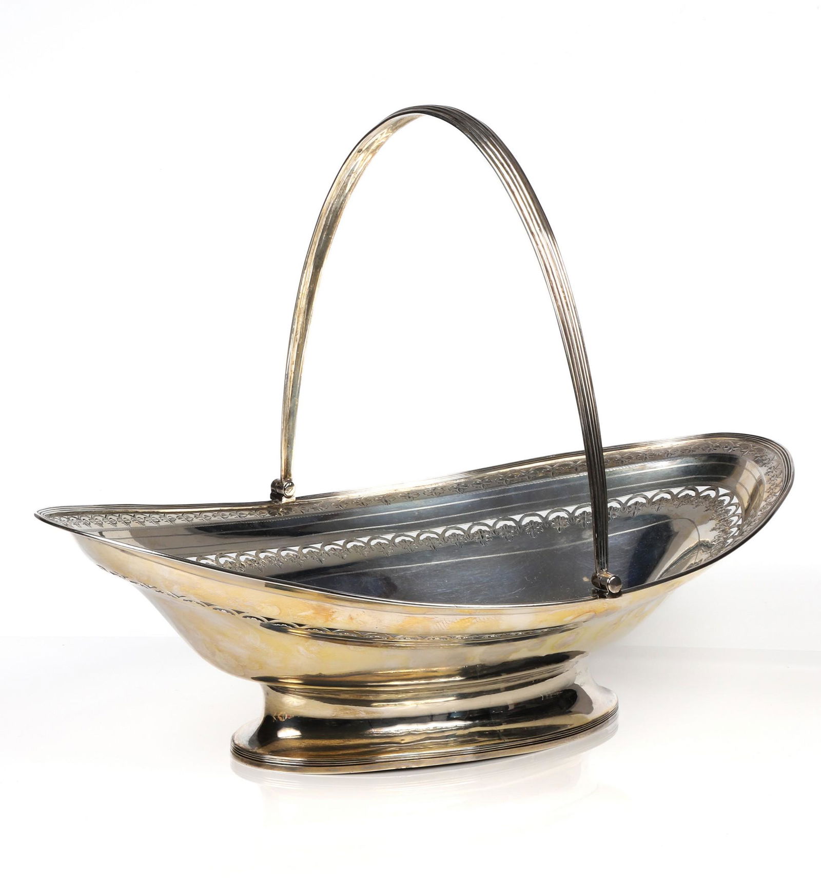 18th c George III English Silver Basket (1 of 5)