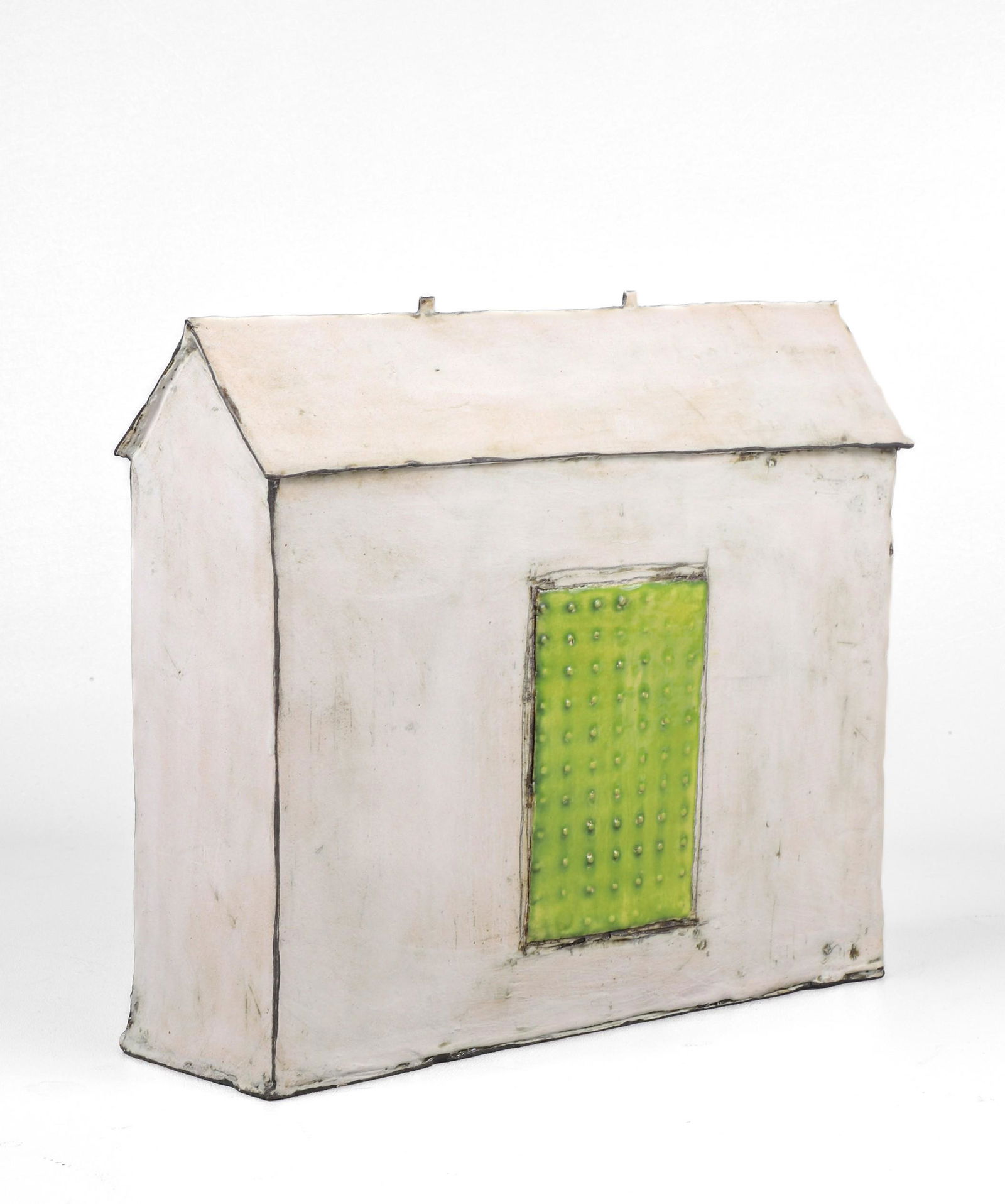 Mary Fisher Pottery, "House with Green" Sculpture (1 of 6)