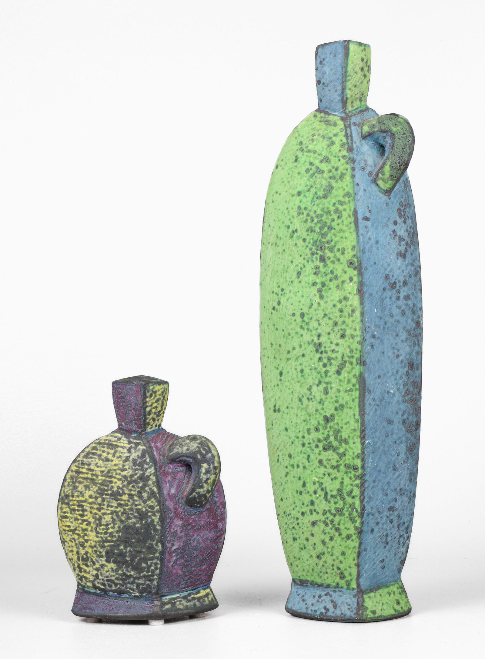 Op Art Modernist Pottery Vase Pair (1 of 4)