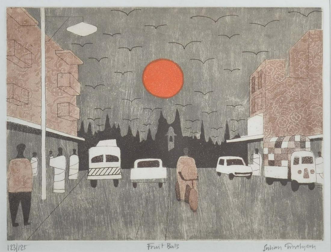 Julian Trevelyan Etching "Fruit Bats" (1 of 5)