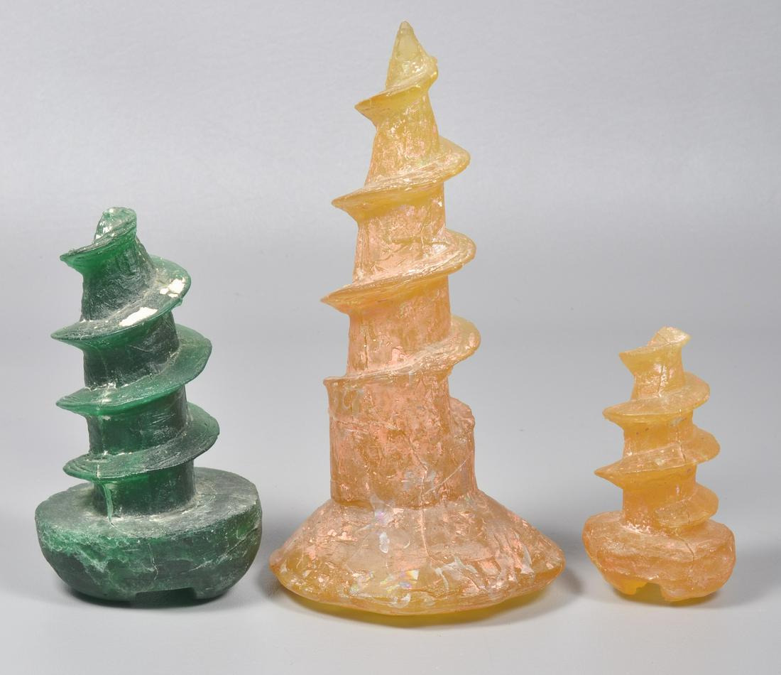 (3) Rick Beck Glass Screw Sculptures (1 of 8)