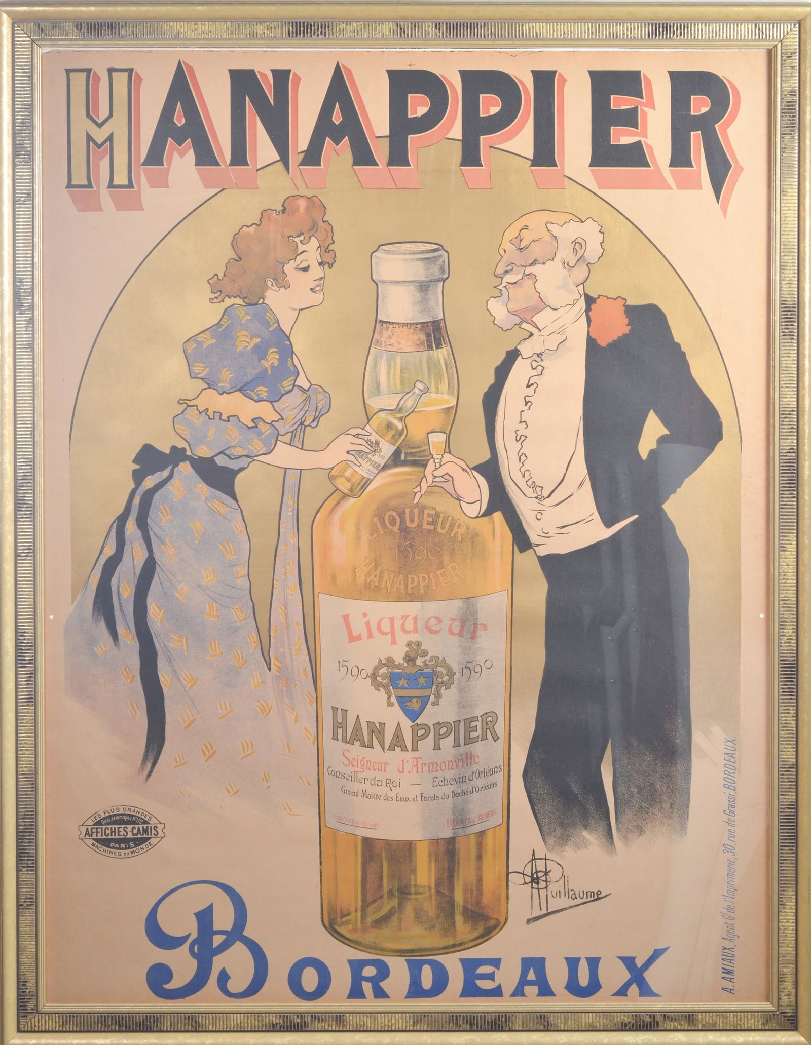 Albert Guillaume Hanappier Bordeaux Poster (1 of 3)