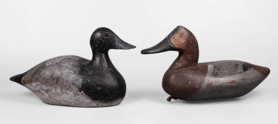 (2) Hand Carved Duck Decoys Mar 22, 2022 William Bunch Auctions
