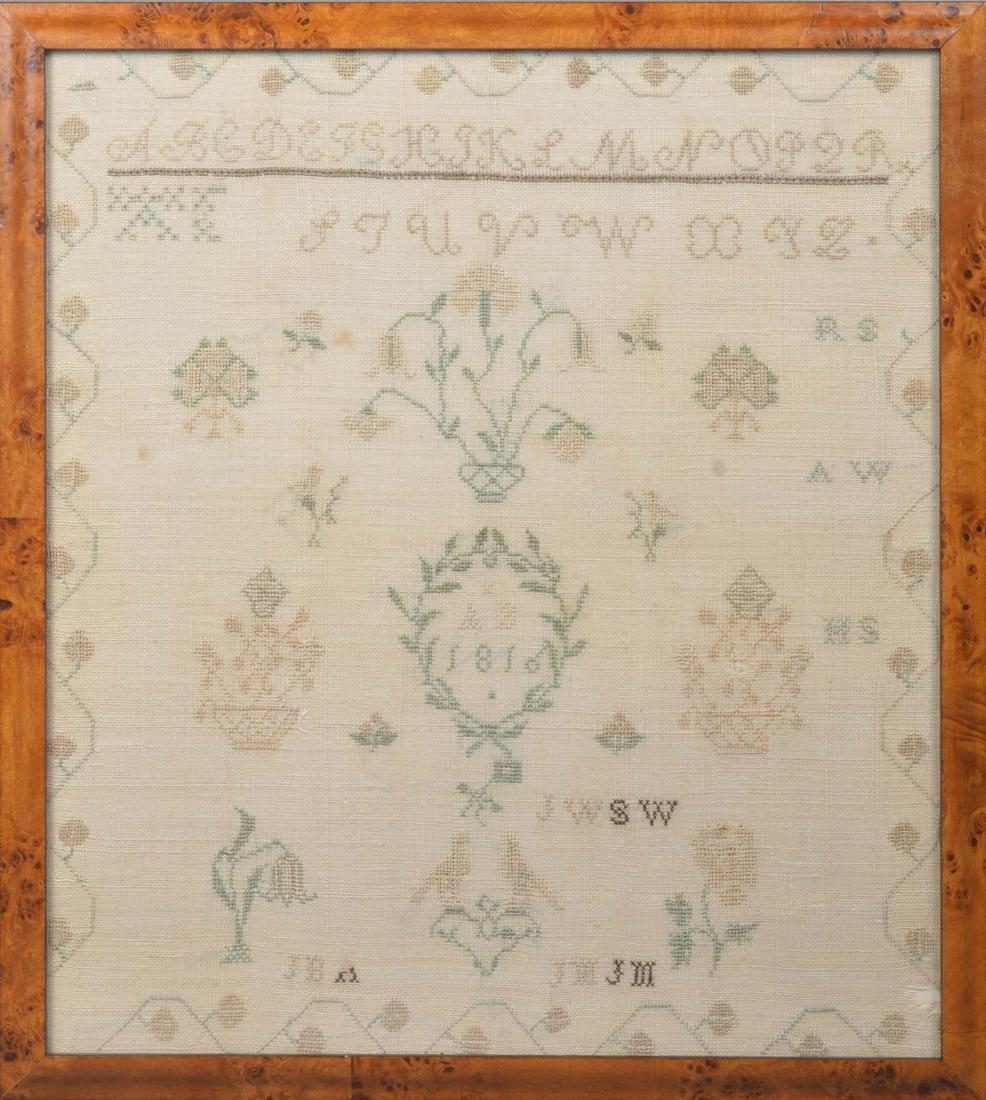 1816 Needlework Sampler (1 of 3)