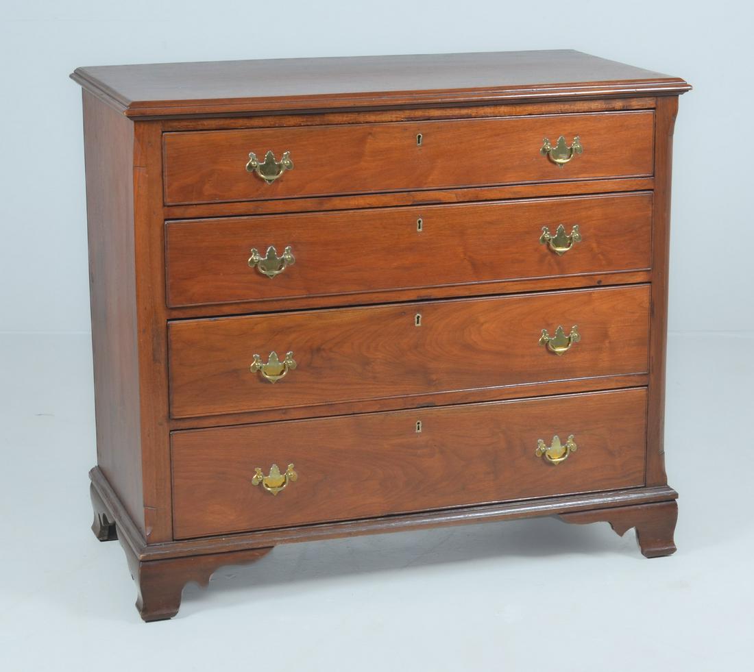 Walnut Chippendale Chest, early 19th c (1 of 10)