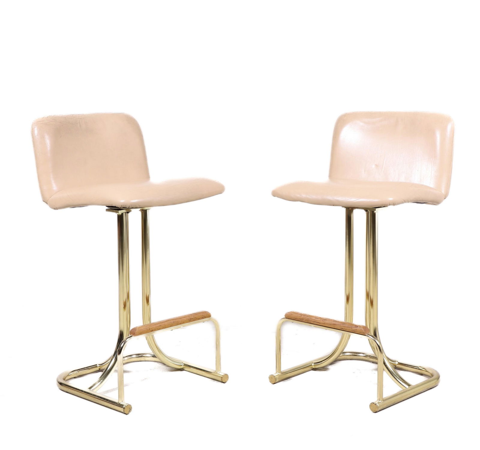 Pair Milo Baughman for DIA swivel barstools (1 of 5)