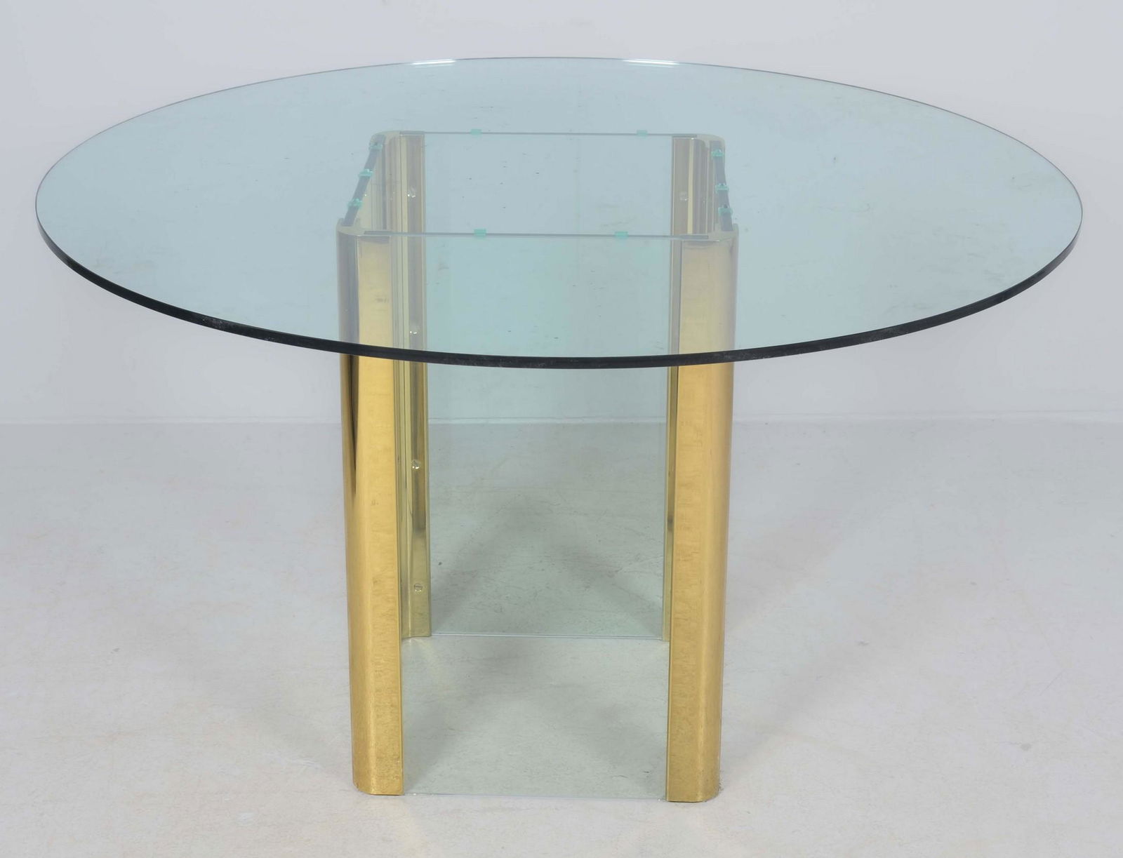 Leon Rosen for Pace Modern Design brass and glass dining table (1 of 1)
