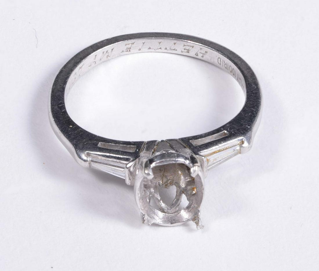 Platinum Engagement Ring Diamond Setting (1 of 2)