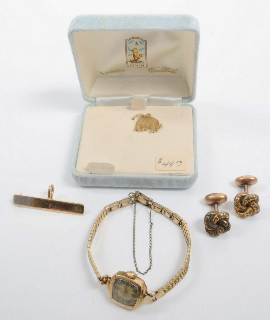 Gold and Gold Filled Charms, Watch, Cufflinks (1 of 7)