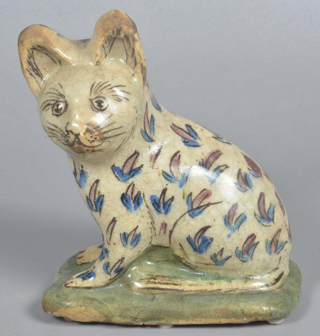 Persian Qajar Pottery Cat (1 of 5)