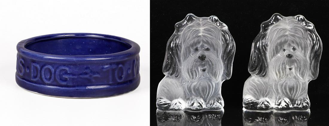 Viking Bookends and McCoy Dog Dish (1 of 6)