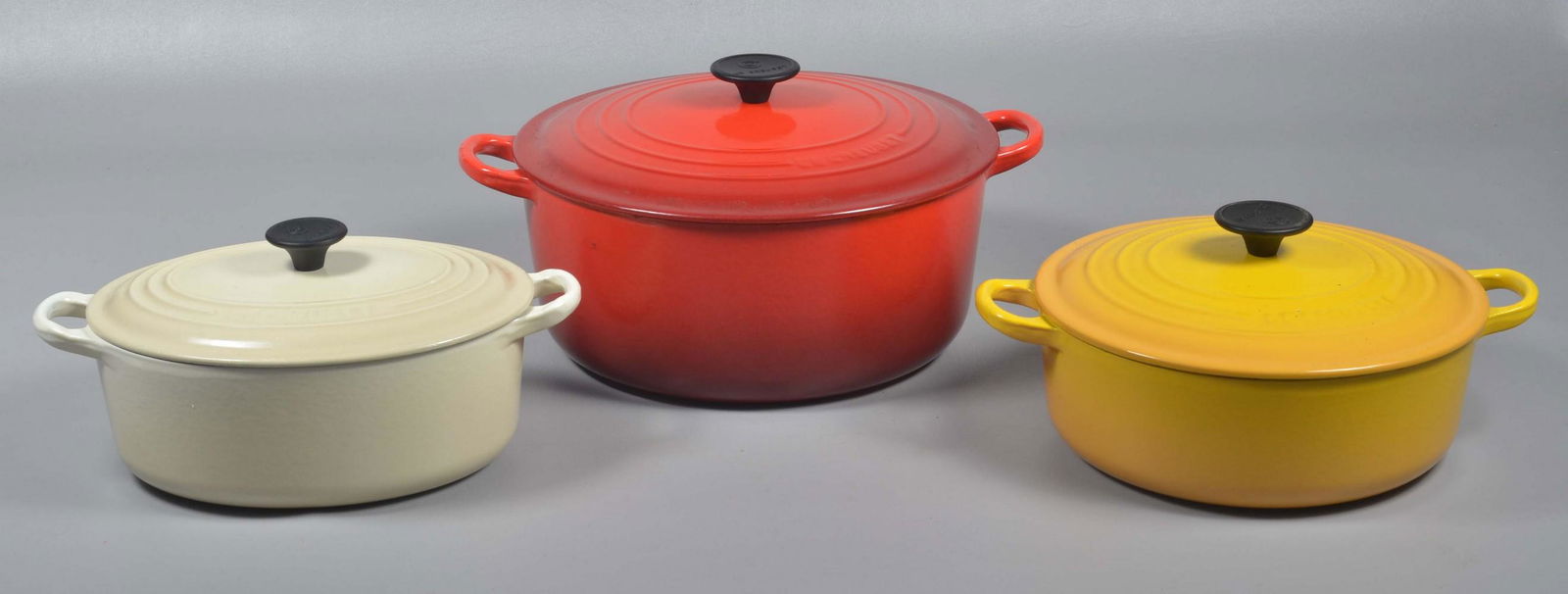 (3) Pcs Le Creuset France Enamel Cookware (1 of 9)