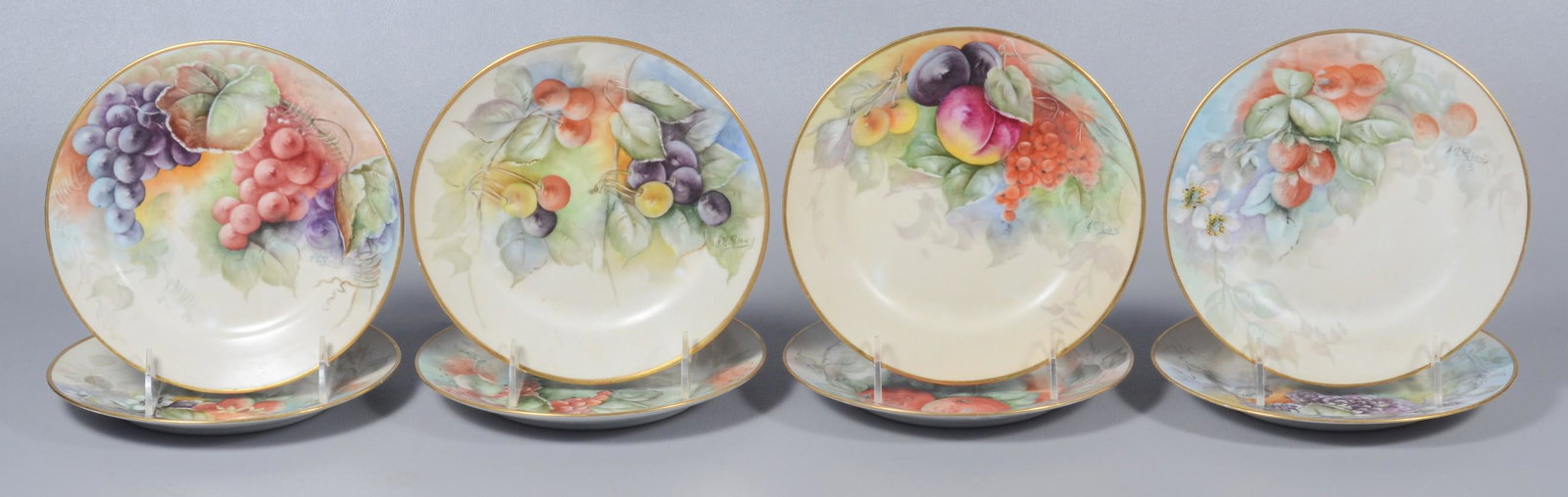 (8) Hand Painted Porcelain Plates (1 of 6)