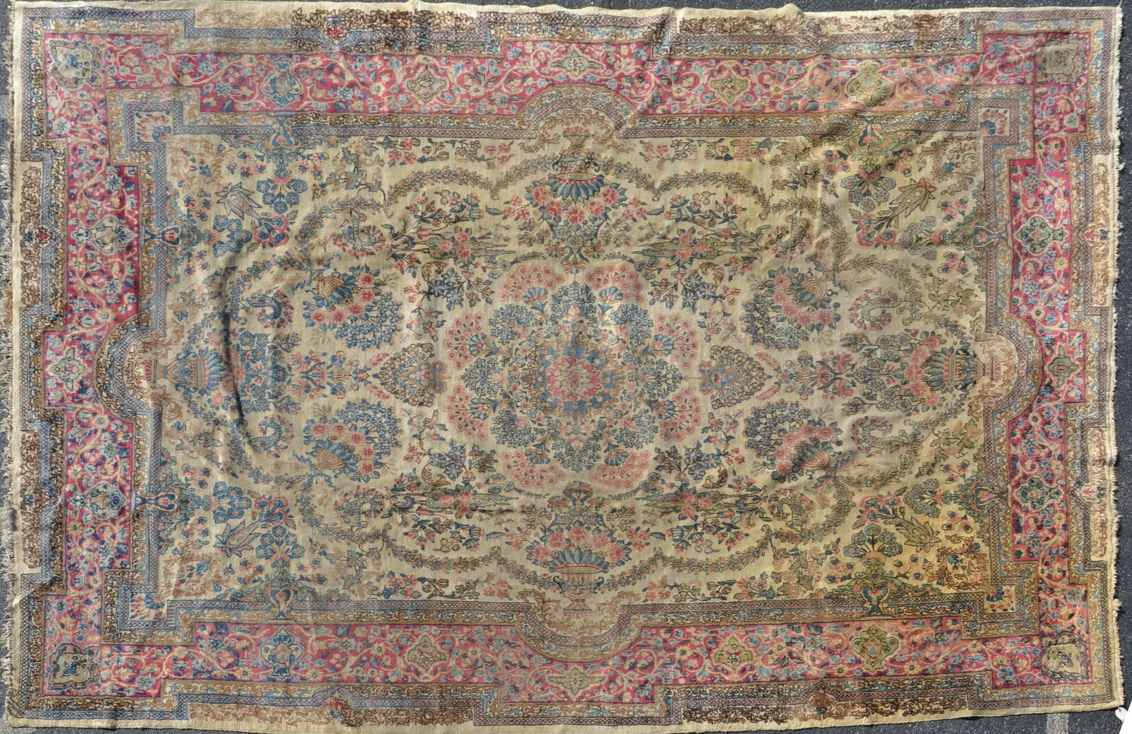 10' X 15'5" Semi-antique Persian Kerman Rug (1 of 15)