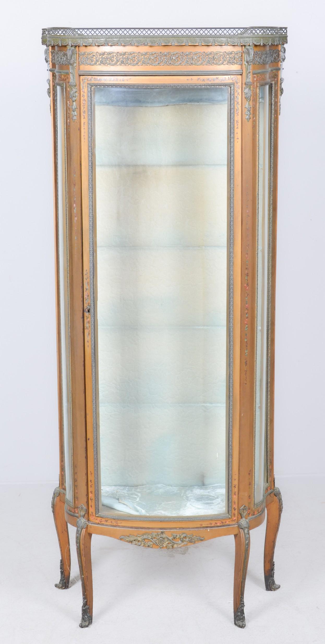 Louis XV/XVI Transitional style Vernis Martin vitrine (1 of 7)