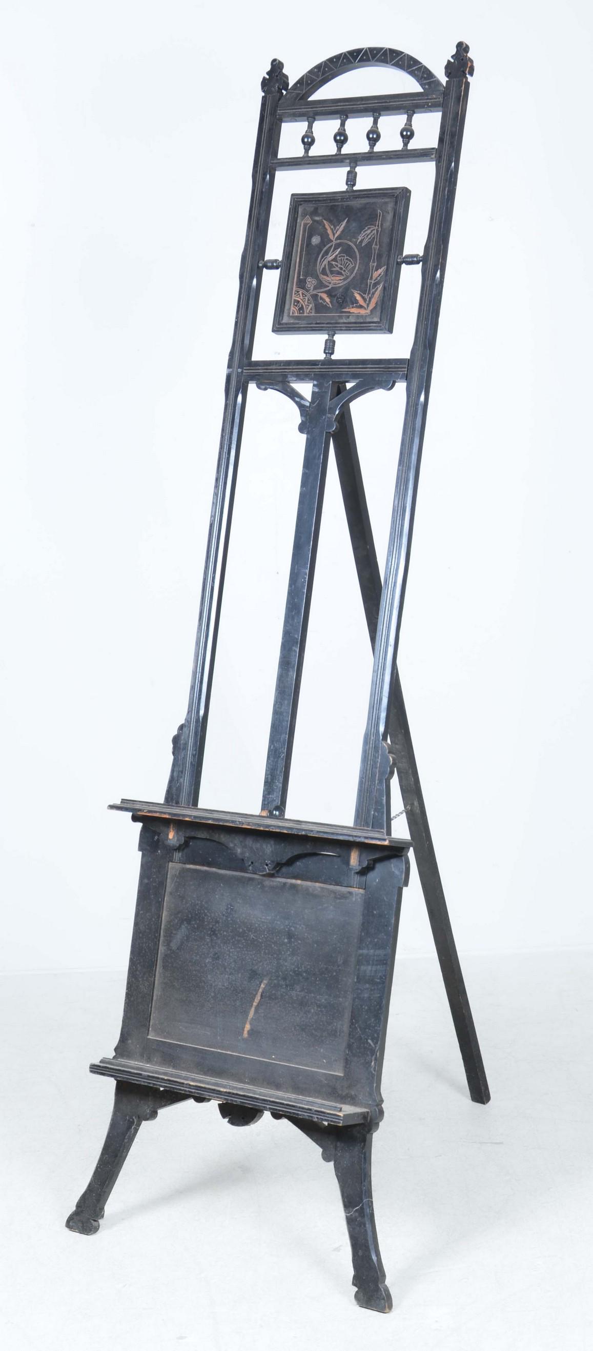 Renaissance Revival ebonized adjustable easel (1 of 4)