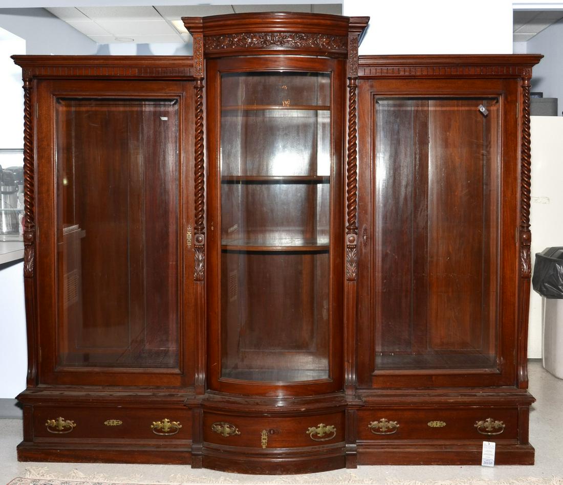 A Renaissance Revival carved mahogany bookcase (1 of 6)