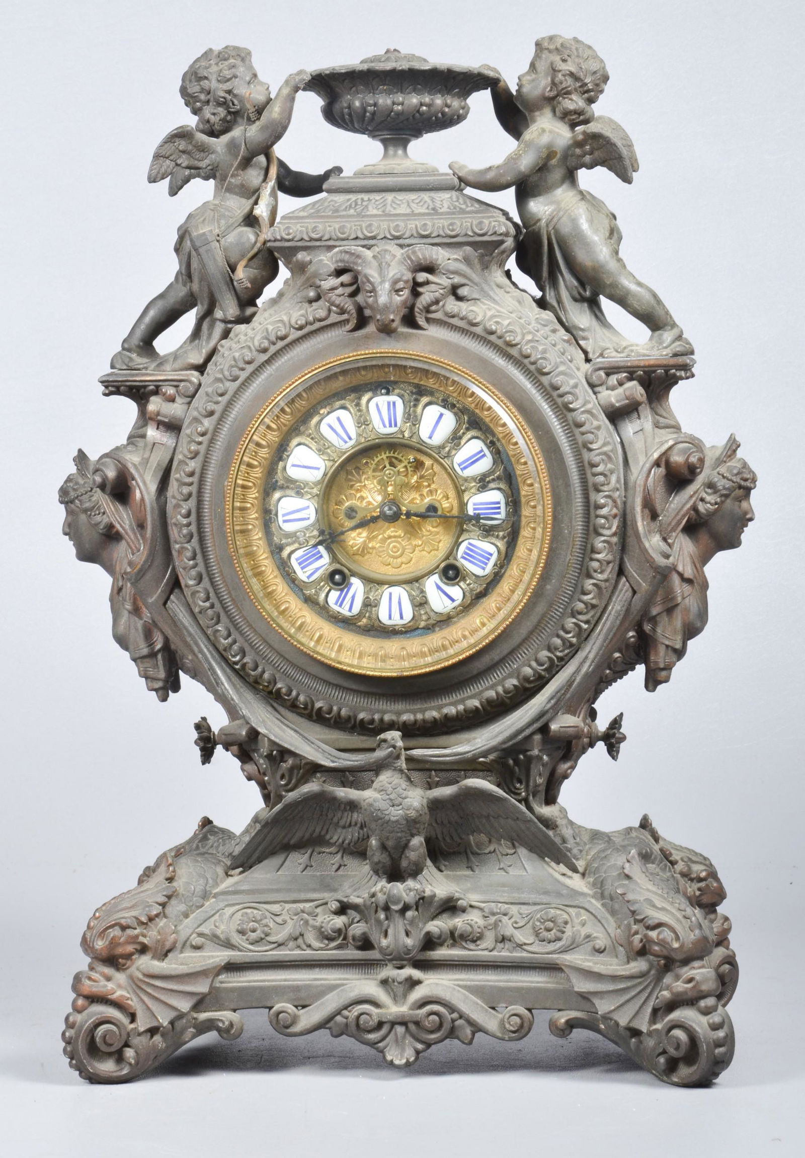 Ansonia Cast Iron Shelf Clock (1 of 5)