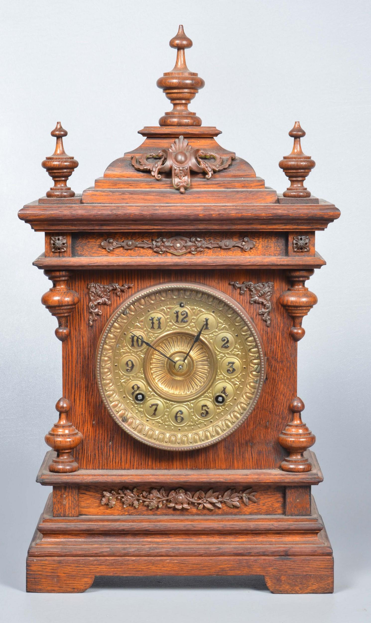Ansonia Oak Cabinet Clock (1 of 3)