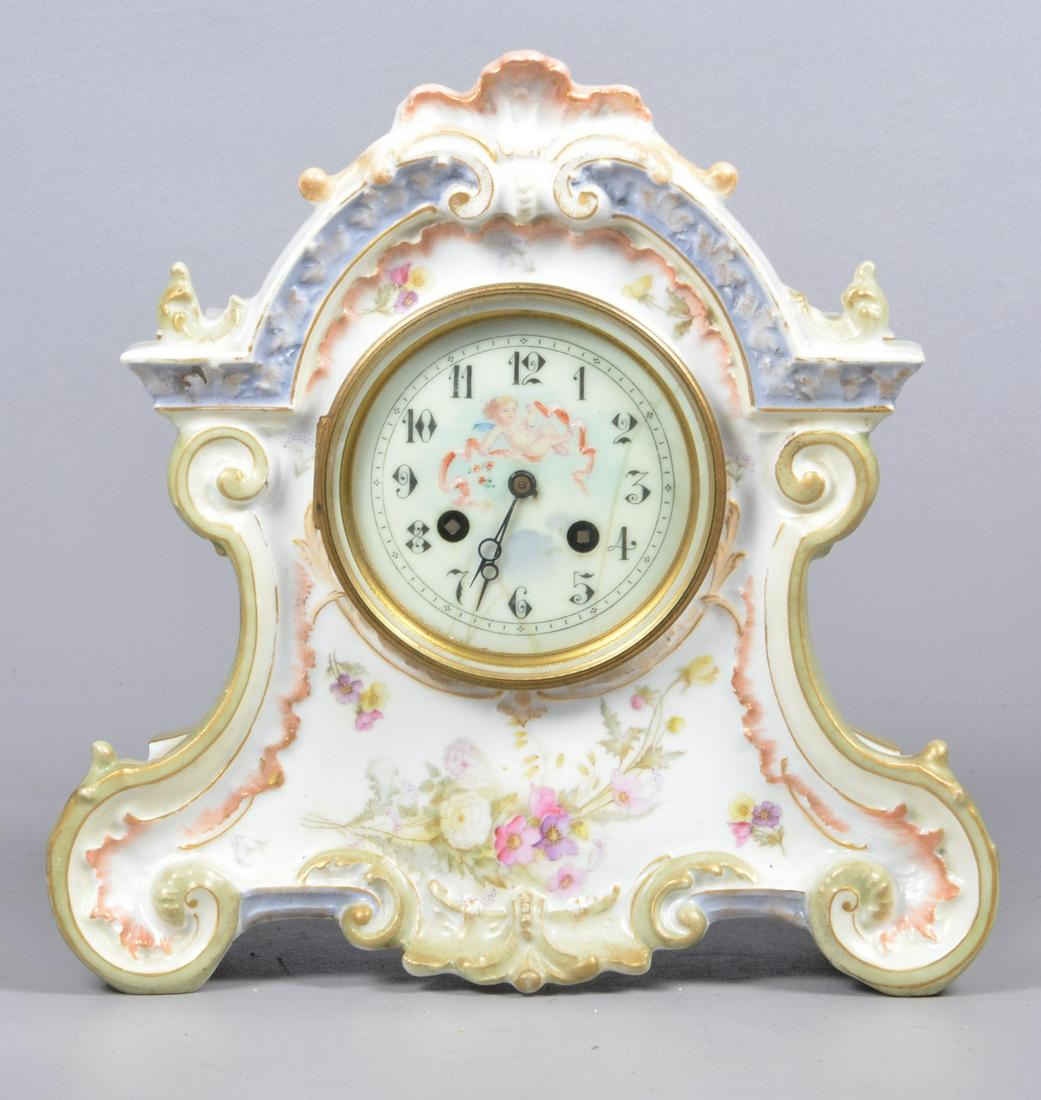 French Porcelain Case Clock (1 of 4)