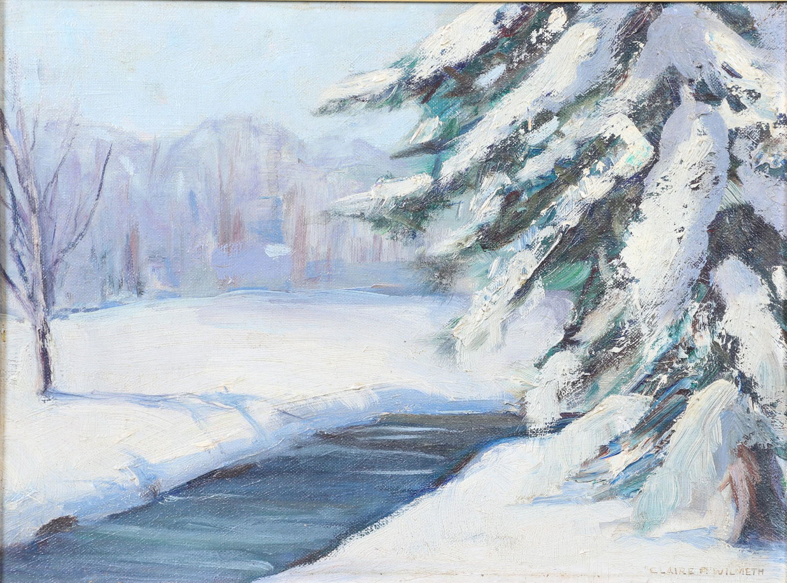 Claire Wilmeth Painting "Winter Blanket" (1 of 5)
