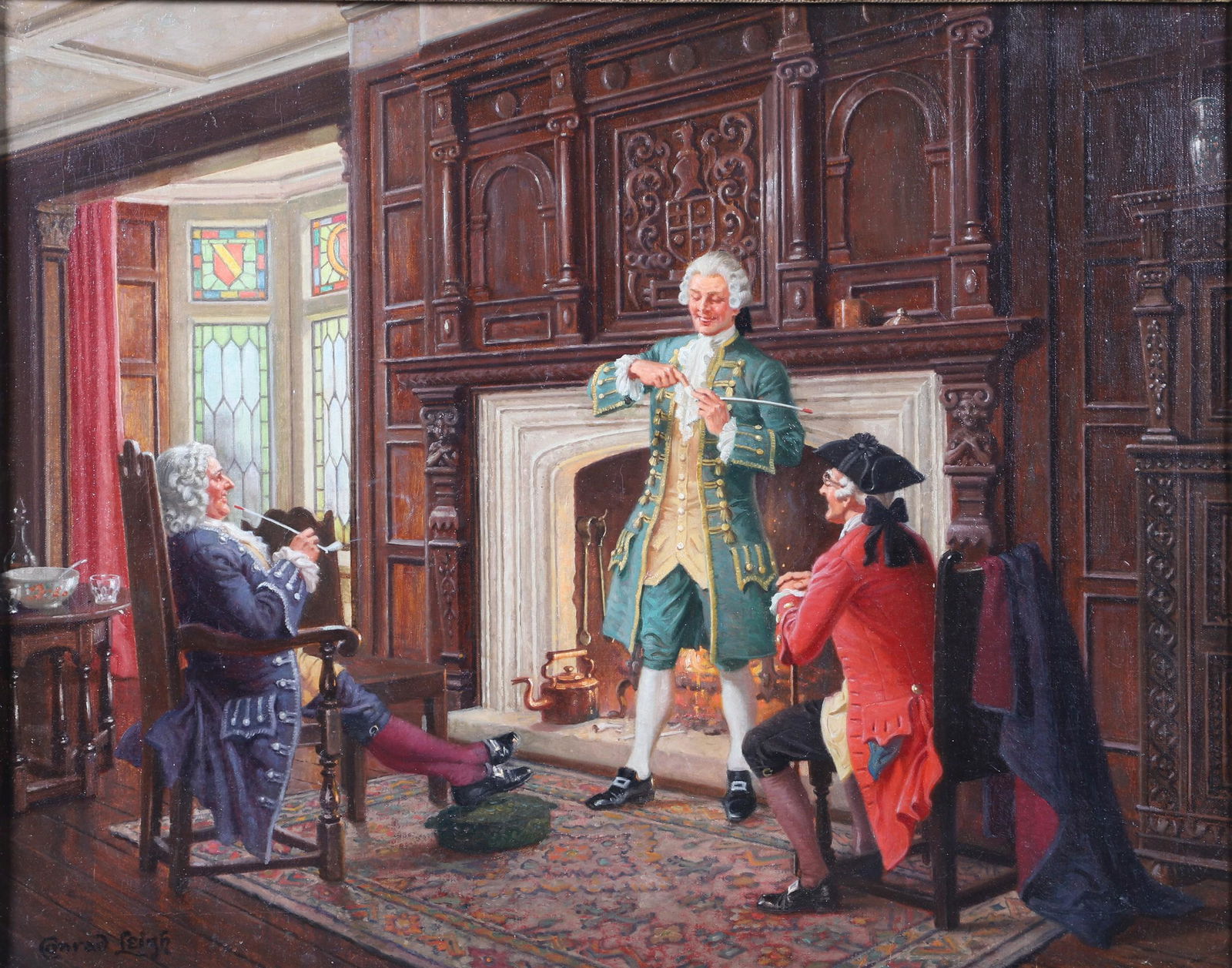 Conrad Leigh "Smoking by the Fire" (1 of 4)