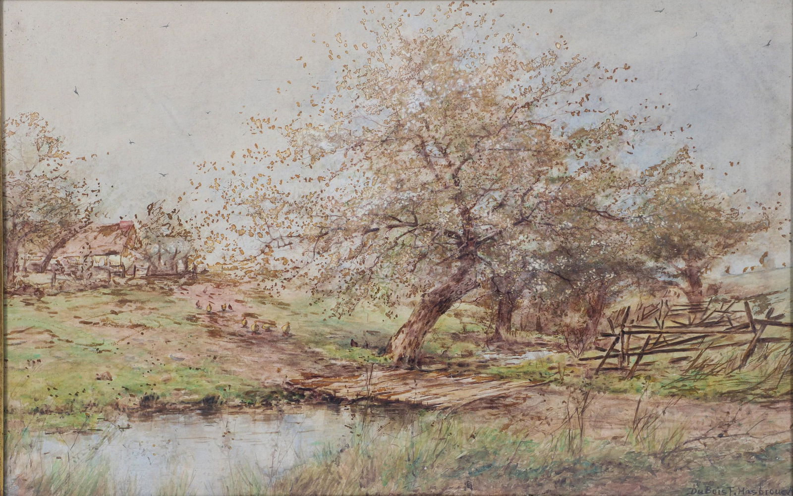 Du Bois Hasbrouck "Landscape with Cabin" (1 of 3)