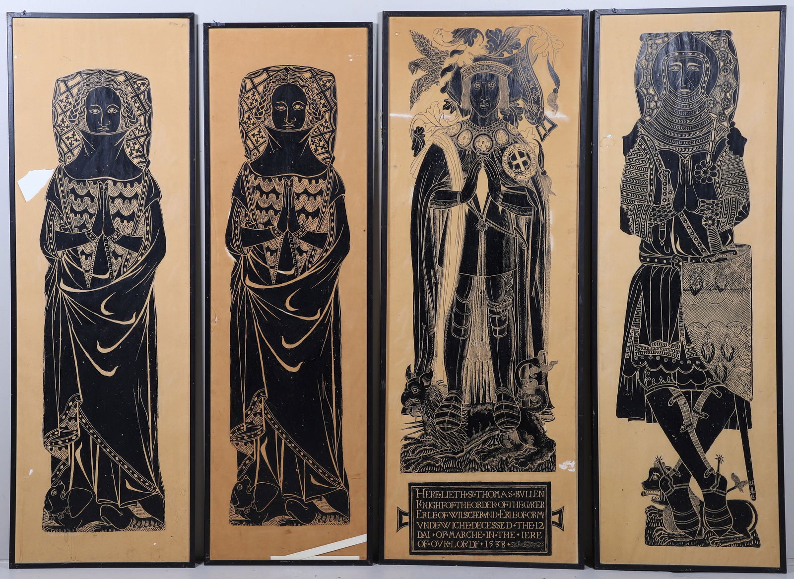 (4) Heraldic Brass Rubbings (1 of 2)