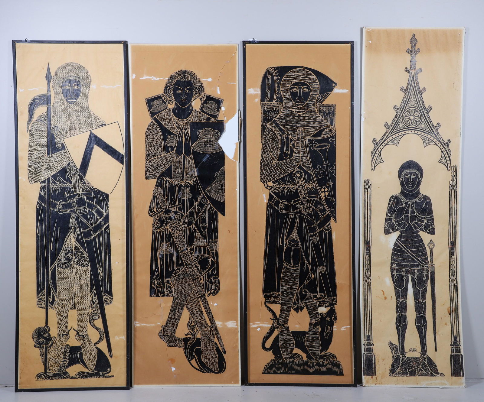 (4) Heraldic Brass Rubbings (1 of 3)