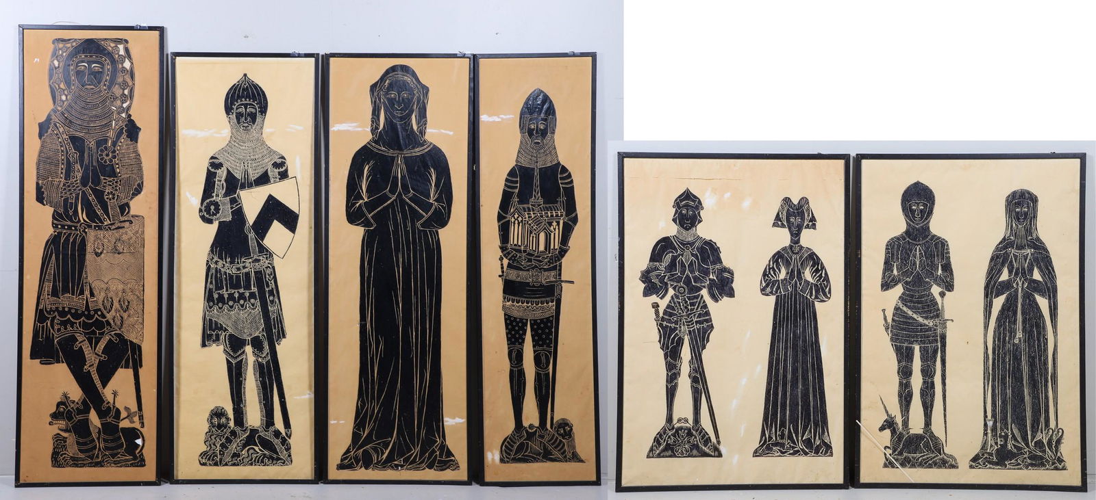 (6) Heraldic Brass Rubbings (1 of 3)