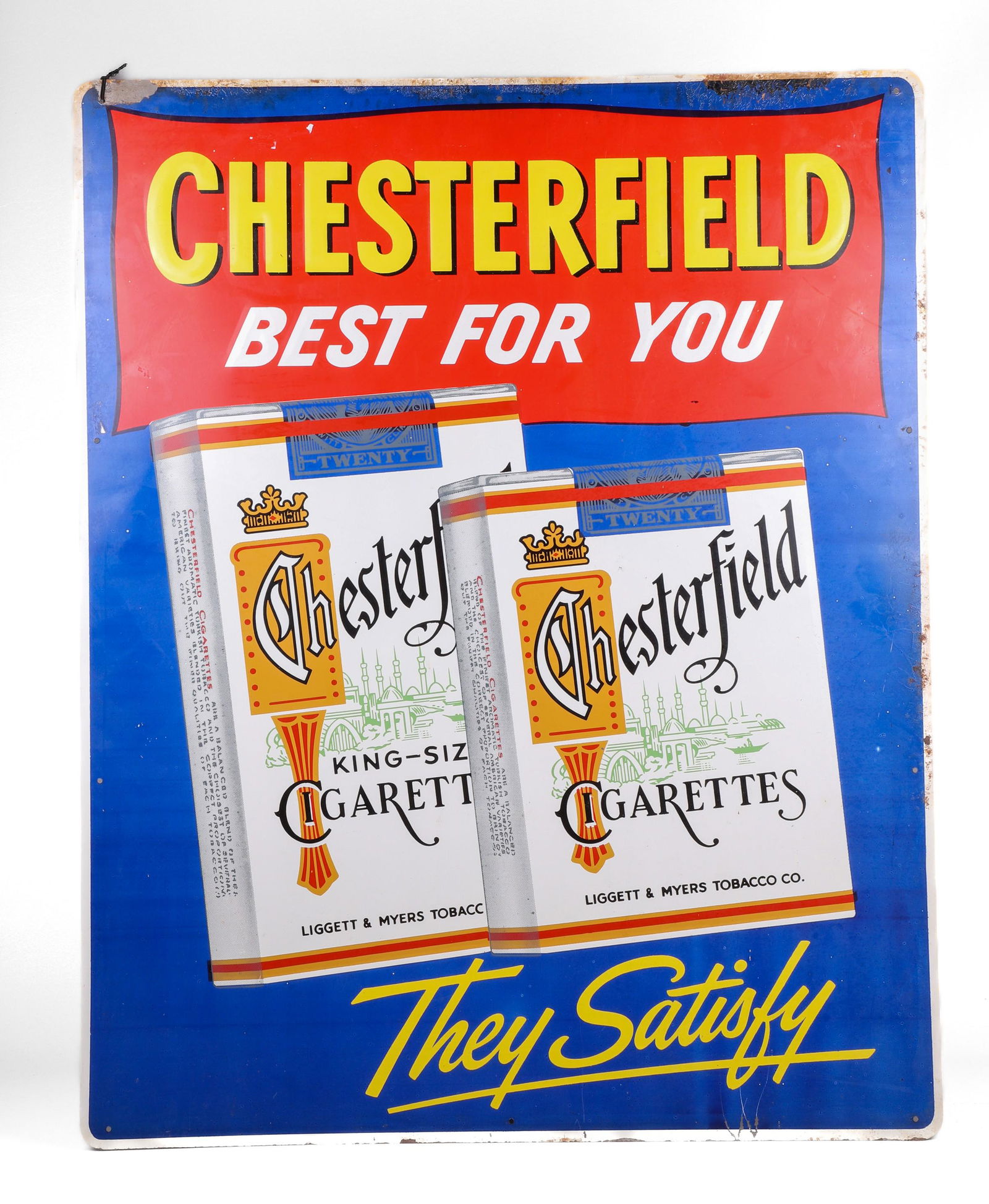 Chesterfield Cigarette Tin Sign (1 of 3)