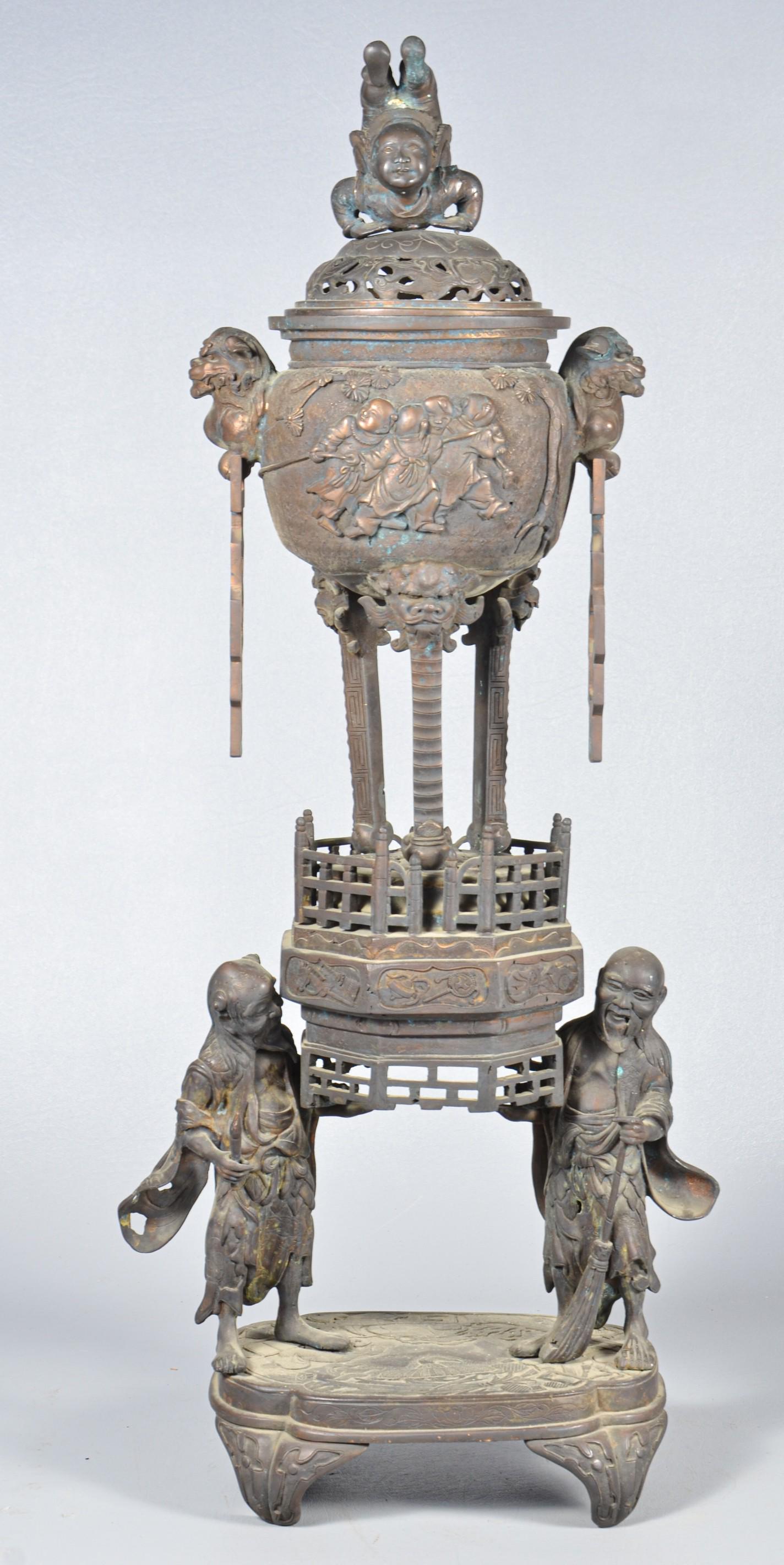 Chinese Bronze Figural Censer (1 of 4)
