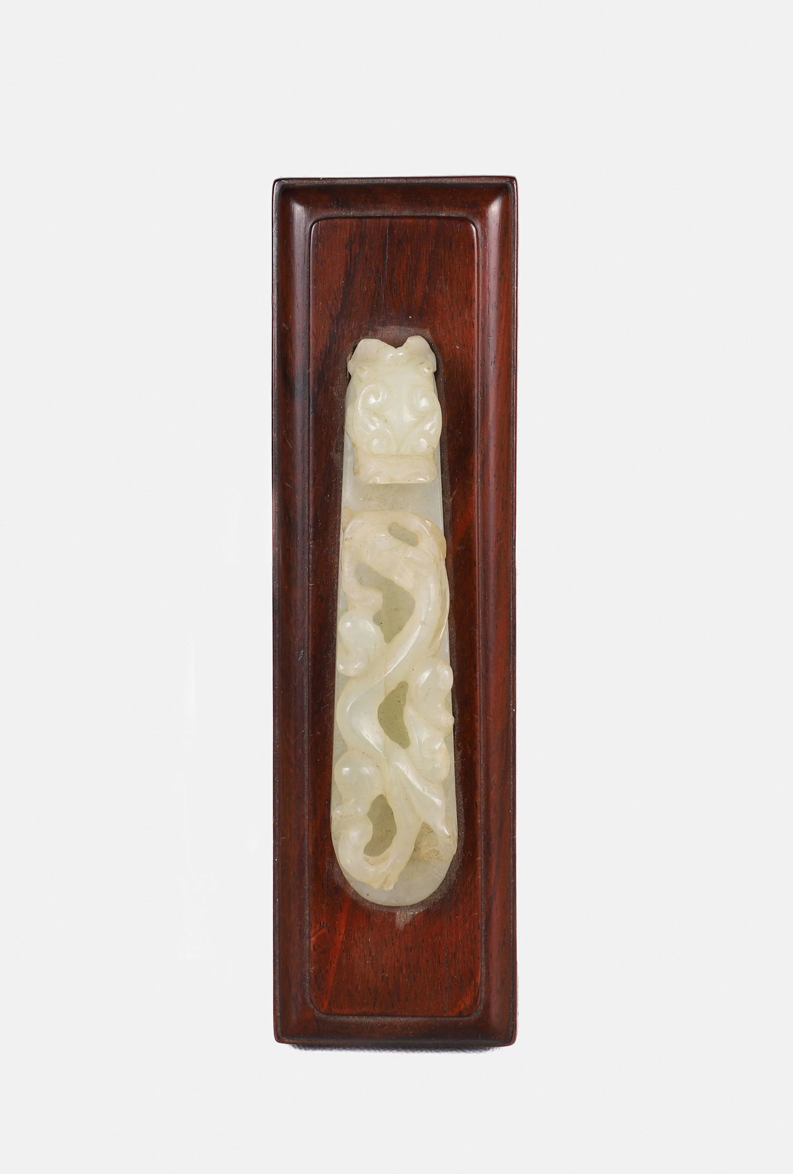 Chinese Carved Hardstone Dragon Buckle (1 of 4)