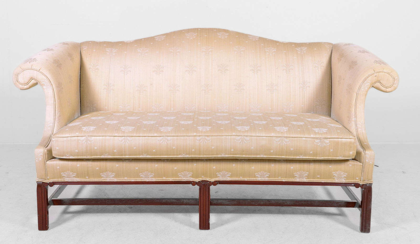 Hickory Chair Chippendale style camelback sofa (1 of 4)
