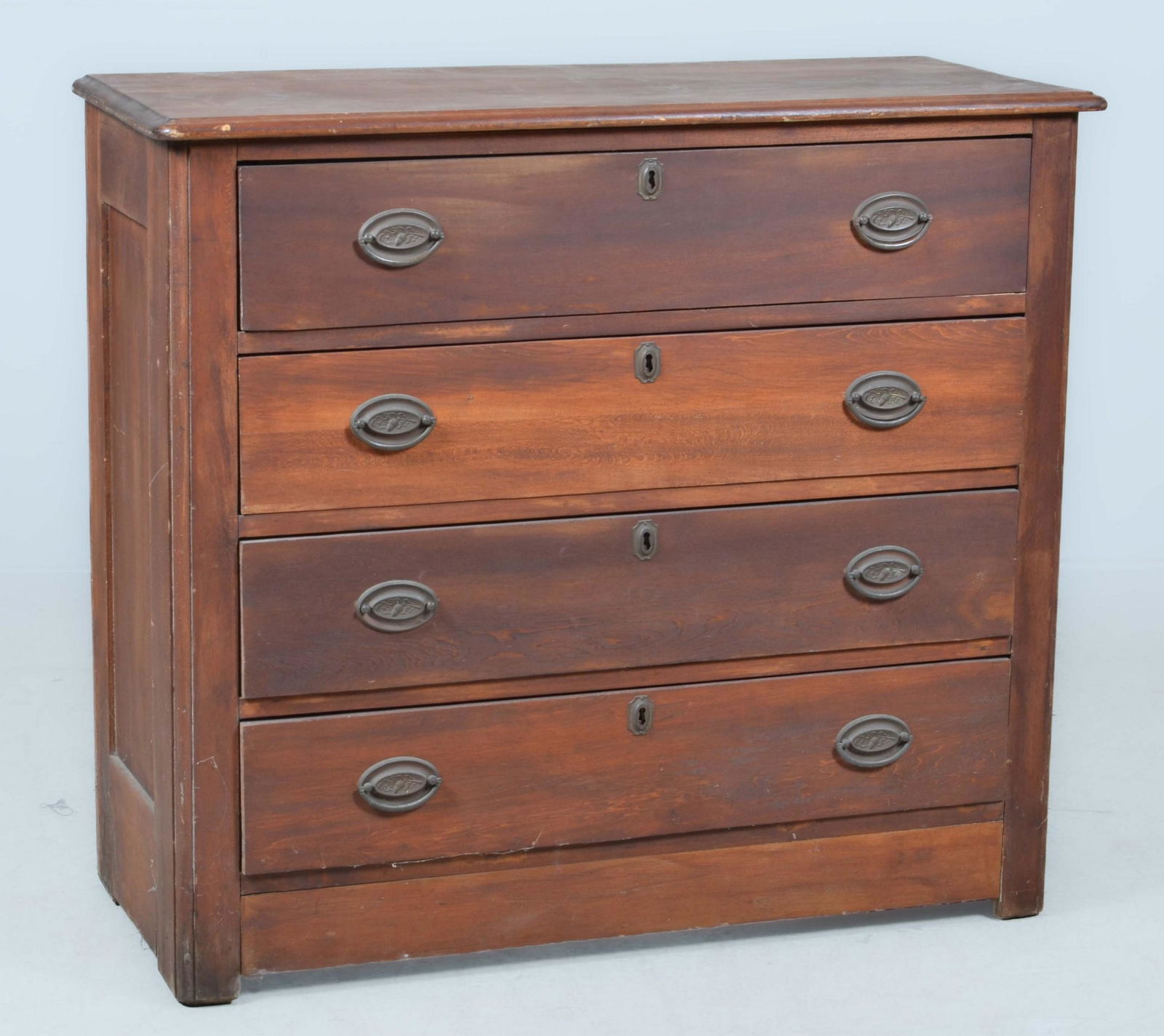 Cherry 4 drawer bureau (1 of 5)