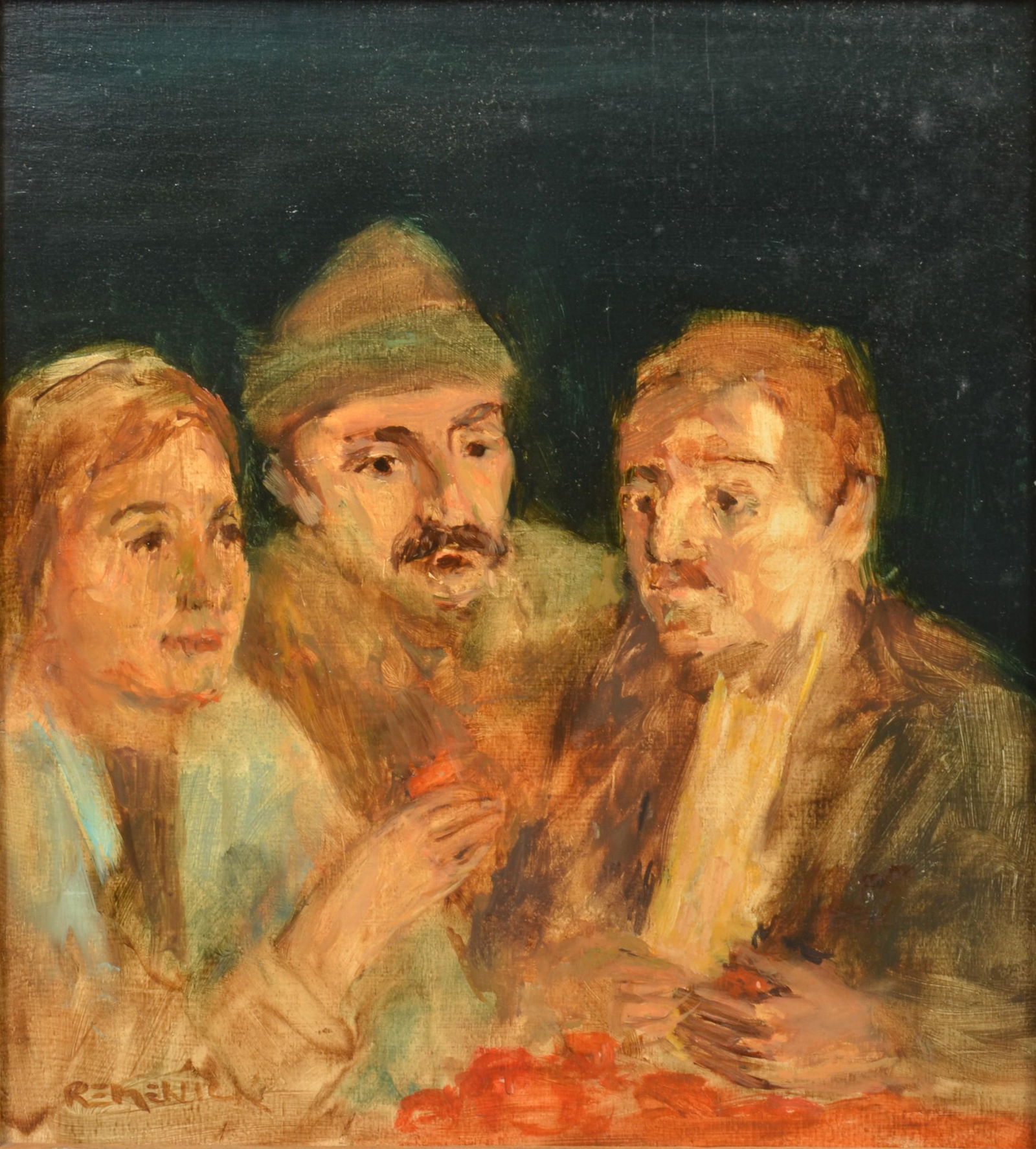 Seymour Remenick "Self Portrait with Friends" (1 of 4)