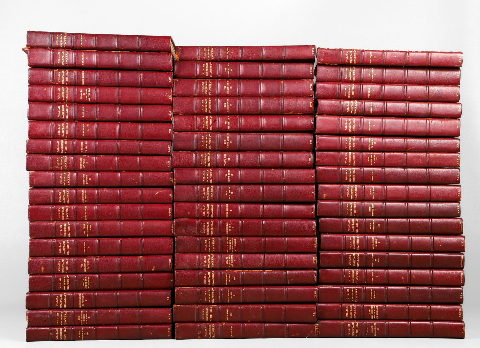 A 52-vol. set of Thackeray's works (1878) (1 of 2)