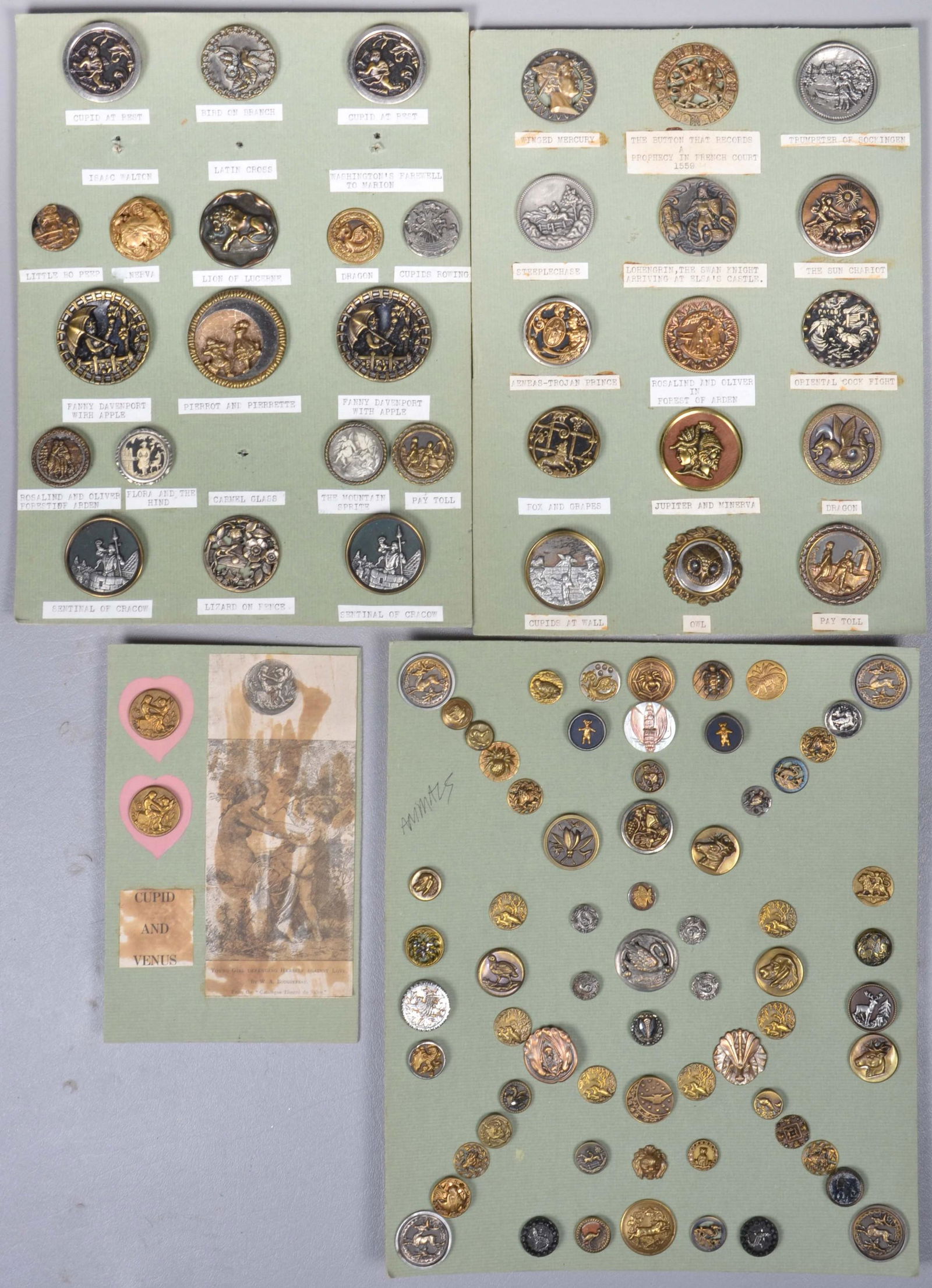 Victorian Scenic Button Grouping (1 of 5)