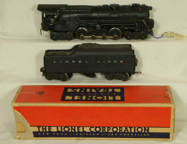 Lionel #671 engine & #2046W tender, OB: Lionel #671 engine & #2046W tender, OB