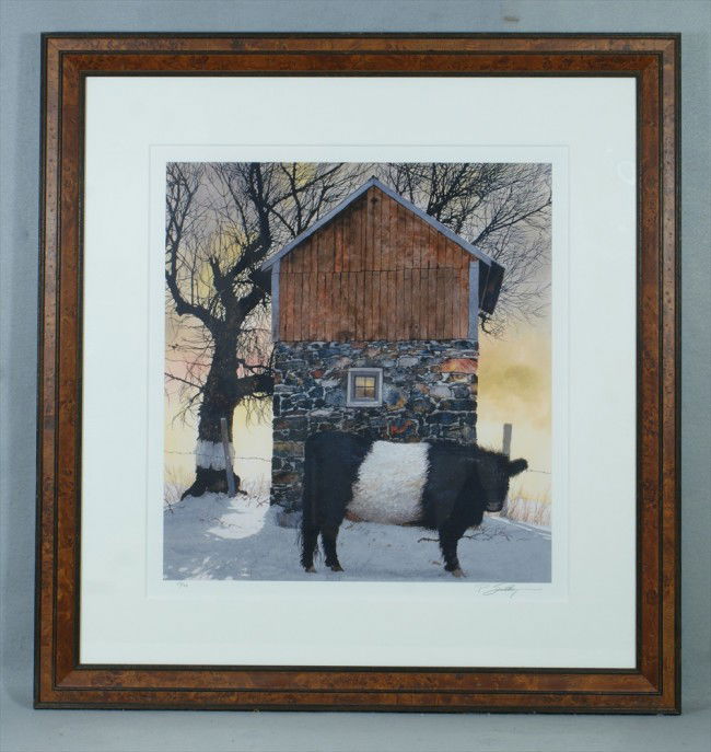 Peter Sculthorpe, American, PA, b 1948, LE giclee: Peter Sculthorpe, American, PA, b 1948, LE giclee print, "The Yearling", signed and #'d 39/48, 2004, with a COA, 20 1/2" x 19" sight size