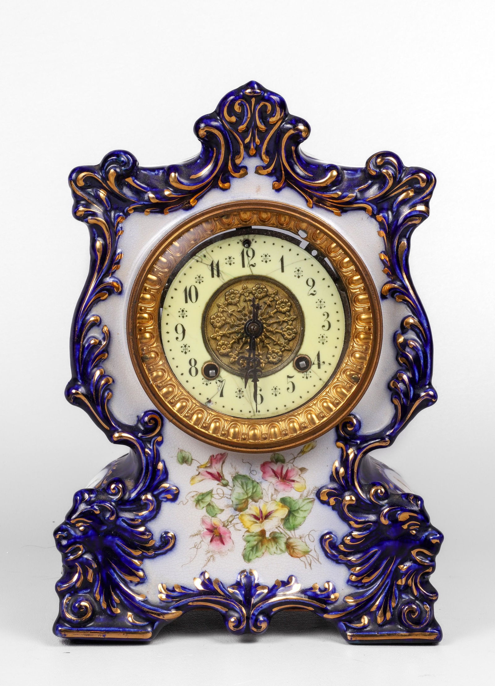 Porcelain Ansonia "Tower" Clock (1 of 6)