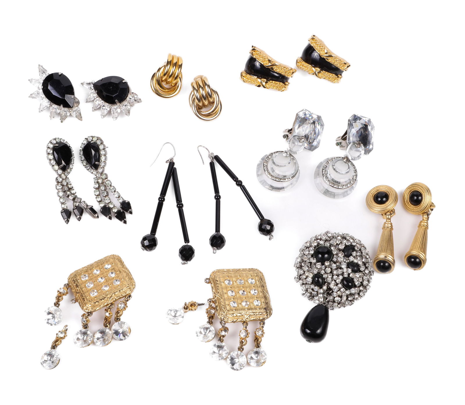 (9) Vintage Costume Earrings and Brooch (1 of 3)